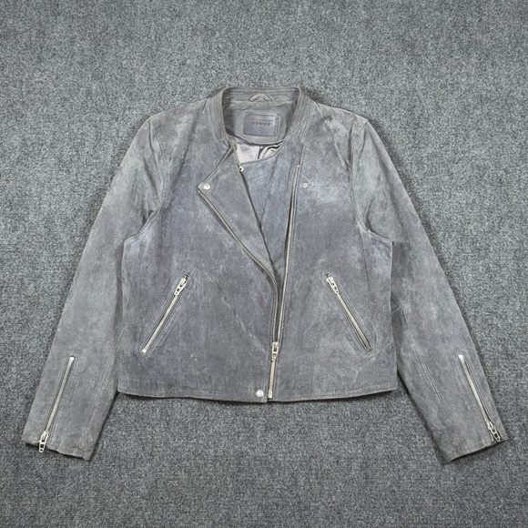 Blank NYC Jackets & Blazers - Blank NYC Suede Leather Moto Jacket Brown Asymmetrical Moto Women's Size XXL